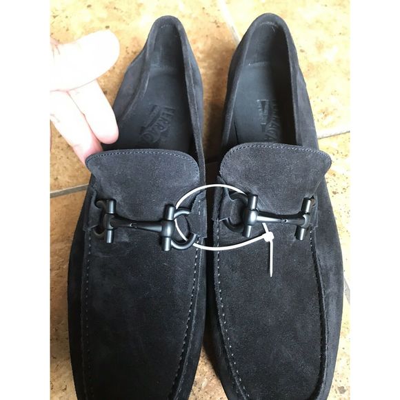 Salvatore Ferragamo Gancini Bit Loafer Sz 10.5 E